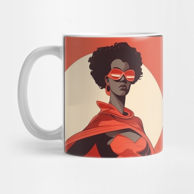 African Queen, Afro Superhero, Female Warrior, Black History by dukito